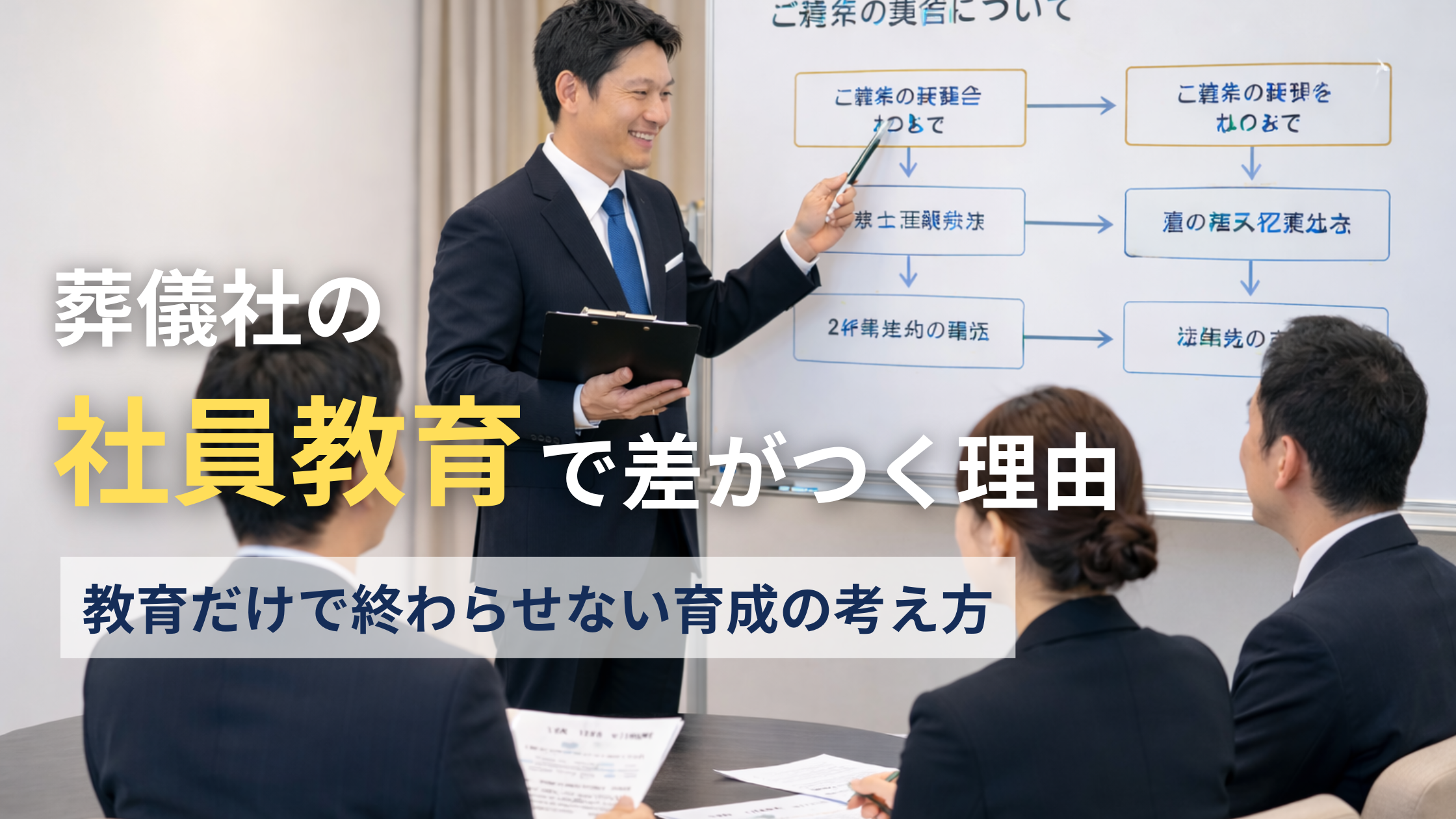 葬儀社の社員教育で差がつく理由|教育だけで終わらせない育成の考え方